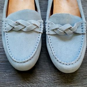 Blue suede Vionic Montara Shoe Sz 6.5 NWOT